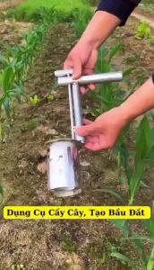 Dụng Cụ Làm Vườn Cầm Tay Inox Bền Đẹp – Dùi Ghép Cây Đục Lỗ Trồng Hạt Tiện Dụng Giúp Làm Vườn Dễ