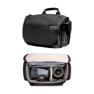 Túi Đựng Máy Ảnh Chống Nước Meco Dise Dành Cho Nữ Máy Ảnh Không Gương Lật Có Thể Ngắm Và Chụp Đeo Vai Có Ngăn Đựng Ống Kính Dài Du Lịch Ngoài Trời Tương Thích Với Sony Zve10 A7C2 A7M4 R5