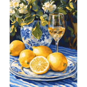 Kayou | Pictures By Number Lemon scenery Kits Home Decor Painting By Number Drawing On Canvas HandPainted Art Gift