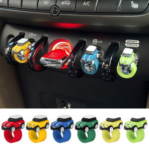 Teabelle  Silicone Car Model Button Cover Ornament Start Stop Button Collar For BMW MINI Cooper Sticker F56 Cooper Accessories