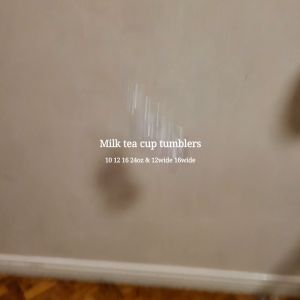 Milk Iced Tea Halo Halo Tumbler Cup Mug 12oz Set of 12s