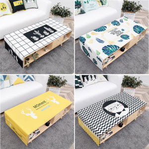 Modern Nordic Style Rectangular Tablecloth Thick Cotton Linen Fabric Tea Table Cover Waterproof Dustproof Home Textile