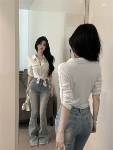 GUZILIAN | Early Autumn New Design Polo Neck Slim Fit Short Sleeve T-shirt