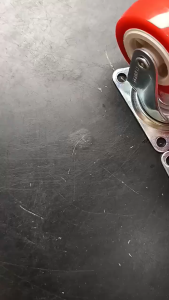 Roda Merah Hidup 2" Satu Set 4pcs Roda Caster Merah Roda Etalase Roda Troli Nylon Furniture Troly