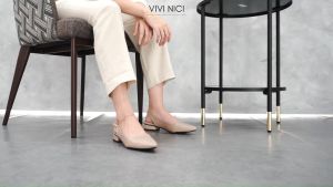 VIVI NICI - Delphine Sepatu Sandal Mules Hak 3 Cm