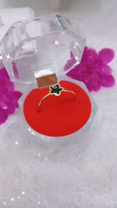 Set Perhiasan Bunga Lima Kelopak - Titanium Steel 18k Vacuum Plated (HRS11001)