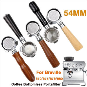 Stainless Steel Breville 54mm Coffee Bottomless Portafilter Naked With Basket For Breville 870/878/880/875 Espresso Machine