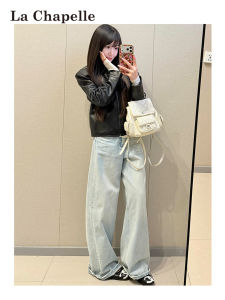 La Chapelle | Quần Jeans Đùi Rộng Cao Cổ Phong Cách Hoa Kỳ