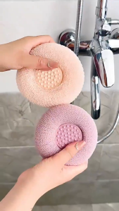 Bath Ball Rich Bubbles Exfoliating Shower Ball Body Scrubber Bath Sponge Mesh Shower Brush Bathroom