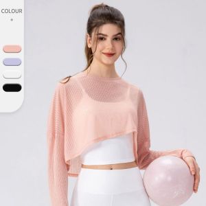 HUIESON เสื้อออกกำลังกายผู้หญิงแขนยาวเสื้อโยคะน้ำหนักเบาระบายอากาศได้ดีเสื้อกีฬาวิ่งกลางแจ้งหลวม