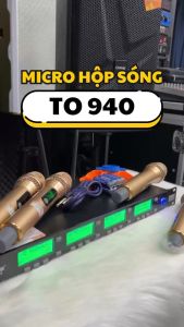 Micro hộp sóng cao cấp không dây chính hãng ORIS T0-940 4 Mic karaoke đầu thu tích hợp Bo xử lý công nghệ cao - ORIS