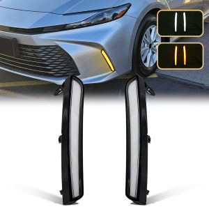 Đèn LED DRL Chạy Ban Ngày Tích Hợp Xi Nhan Đèn Sương Mù Trắng/vàng Cụm Đèn Pha Cản Trước Toyota Camry 2024-2025 Thế Hệ Thứ 9