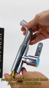 ACEBEST Kran Wastafel Tidur Kran Air Kran Tancap Tembok Kran Cuci Piring SLT-240