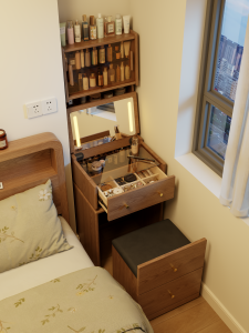 DONGMU | Solid Wood Multi-functional Dressing Table