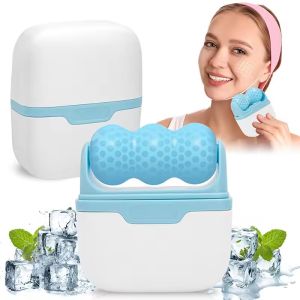 2-In-1 Double Ended Ice Roller for Face Eye Pain Relief Facial Cold Massage Roller Skin Care Pain Relief Makeup Care Tool