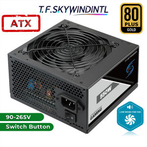 T.F.SKYWINDINTL(TFSKYWINDINTL) | 550W ATX Power Supply  80PLUS Gold  PC PSU Non Modular 90V-265V 20+4PIN 120mm Ultra-Quiet for Desktop Computer Server Gaming PC