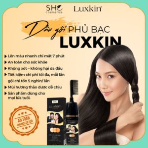 [CHÍNH HÃNG] Dầu gội phủ bạc LUXKIN - Sản phẩm của Đông dược bà Vân sau 8 phút bạn sẽ có ngay 1 mái tóc đen óng mượt