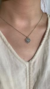 ZAKOL Cao Cấp Màu Bạc Zircon Trái Tim Vòng Đeo Cổ Cho Nữ Pha Lê Thanh Lịch CZ Cưới Cô Dâu Món Quà Trang Sức