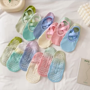 Ninabobo KK015 Kaos Kaki Ballet Yoga Pilates Wanita Anti Slip Women Socks Gym Senam Pastel