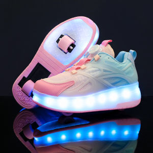KUOBURENSHENG | Roller Shoes with LED Lights for Girls and Boys Spring New Design