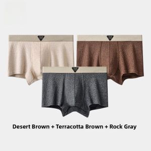 miiow | Mens Pure Cotton Antibacterial Breathable Boxer Shorts Large Size Comfortable Underwear Mid Waist Design Summer Collection