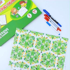 KÈM 2 BÚT DẠ XÓA ĐƯỢC -  Đồ chơi Tìm Số Tư Duy Boardgame (Find Number) tăng khả năng ghi nhớ và phản xạ nhanh cho bé
