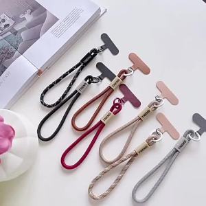 Adjustable Phone Wrist Strap Chain Fashion Simple Candy Color Mobile Phone Lanyard Universal Anti-lost Keychain Cellphone Strap