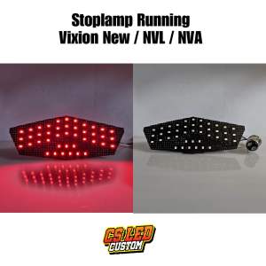 stoplamp running vixion new / vixion nvl / vixion nva 11 mode led strip wajib dc
