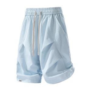 izzue | Casual Drawstring Breathable Ice Silk Shorts