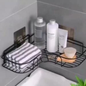 Shower Caddy Corner Bathroom Shelves No Drilling Bathroom Storage & Organiser KMV Trading