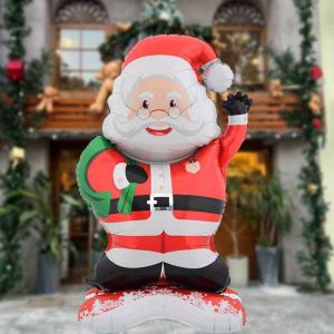 1/2pcs Standing Santa Claus Walnut Soldier Cattle Foil Balloon Decoration Christmas Theme Holiday New Year Party Family Decors