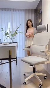 Ergonomic Office Chair Mesh Computer Chair Adjustable Headrest Lumbar Support Swivel Chair
