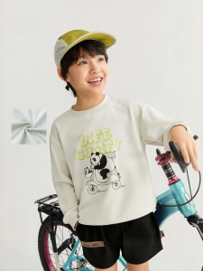 Semir | Mall Quality Boys Hoodie Panda Print Round Neck Loose Spring 2026