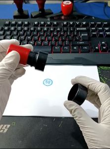 Stempel Flash Bulat 25 CM Stempel lunas kecil stempel voucher stampel online shop Stempel otomatis stample paket lebaran stemple vocer stempel nilai bintang penilaian custom