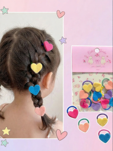 Candy Color Heart-Shaped High Elasticity Headbands