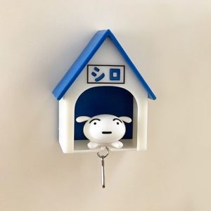 Crayon Shin-chan Anime Móc Khóa Mặt Dây Chuyền Kawaii Dễ Thương Trắng Doghouse Búp Bê Nhỏ Sáng Tạo Trang Trí Nội Thất Đồ Trang Trí Dành Cho Người Hâm Mộ