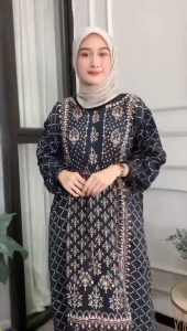 Kaftan Kaza Rayon Uzbekistan Adem Ringan Jumbo Super Premium Elegan Mewah Busui Kekinian Bisa COD