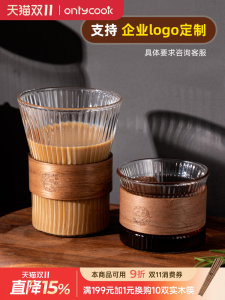 Onlycook แก้วน้ำแก้วแก้วน้ำรูปหูสำหรับใช้ในบ้าน แก้วกาแฟอเมริกัน แก้วกาแฟลาเต้ แก้วชาญี่ปุ่น แก้วน้ำสีสันสดใส แก้วน้ำทรงกลม