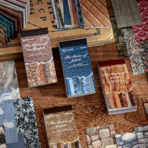 Retro Scrapbooking Sticker Book Decorative Adhesive Sheets Journaling Base Material Paper Craft Supplies Unbranded