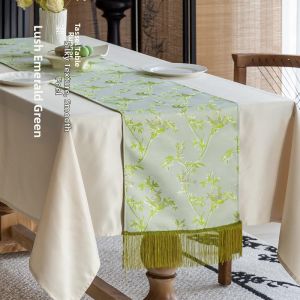 Chinese Zen Decorative Table Runner Light Luxury Dust-proof