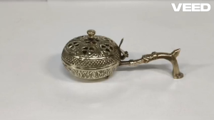 Brass Dhoop Dani with Handle for Pooja & Loban Burning | Traditional Incense Burner for Home Temple Aarti & Rituals | 7 Inch | 260g | Pack of 1