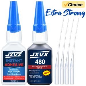 JXVX 480/Instant Black Strong Rubber Glue Waterproof High Temperature Resistant Tyre Repair Liquid Mighty Cyanoacrylate Instant Glue for Resin Ceramic Metal Glass Fast Dry Black Object  Drying Repair Tool.