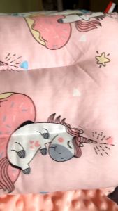 Cute Cartoon Kids Sleeping Pillows 0-10 Years Cotton Infant Baby Prevent Flat Head Pillow Kids Baby Prevent Flat Head Pillow Kids Bantal Kapas Budak(Kids Pillow with pillow case)