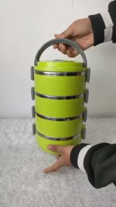 Rantang Susun GSF / Rantang 4 Susun GSF / Rantang Susun Stainless 4 Tingkat GSF / Rantang Plastik Bekal Makan GSF 3004 / GSF G-3004