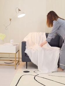 【Free Shipping】Sofa Towel Set Nordic Sofa Blanket Cover Soft Bedroom Tassel Air Conditioning Blanket L Shape Sofa Cushion Slipcover