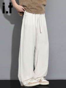 izzue | Cool Linen Tencel Loose Mens Trousers