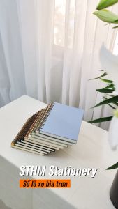 STHM stationery - Sổ bìa trơn A5 - Giấy mỹ thuật cao cấp nhiều màu - 140 trang kem 100gsm