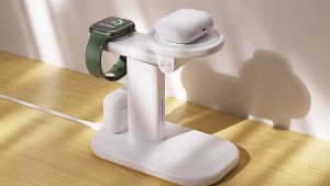 Wireless 3 in 1 Magnetic Quick Charger Folding Desktop Stand Charger