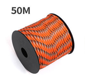 50 M 1 Roll4 Mm 7 Stand Cores Paracord for Survival Parachute Cord Lanyard Camping Climbing Camping Rope Hiking Clothesline