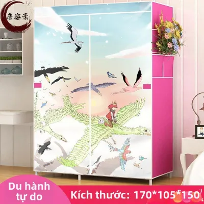 ZHENG FU | Tủ Quần Áo Nhỏ Gấp Được & Dễ Lắp Ráp